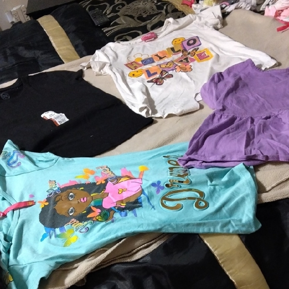 Disney Blue and Purple Short Sleeve Tees